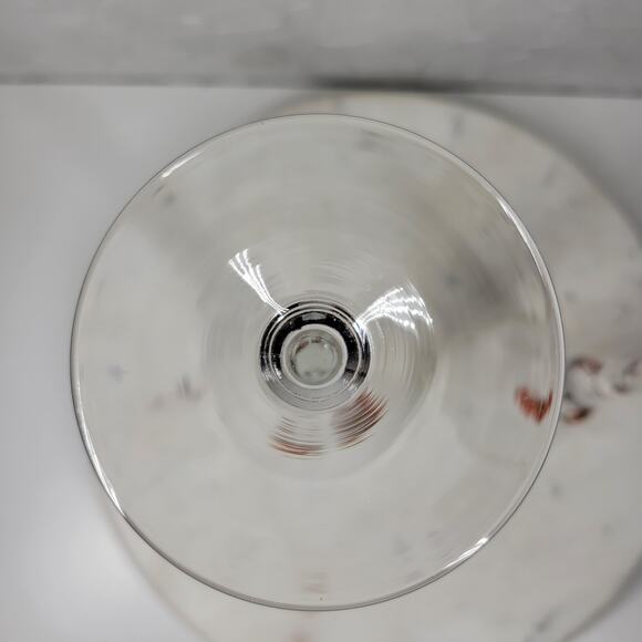 Heart Champagne Flutes 11.5" Red Bohemia Blown Glass Wedding Toast Set of 2 - Picture 13 of 16